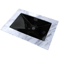 TOTO Lloyd Rectangular Undermount Bathroom Sink, Ebony, Vitreous China, LT931#51