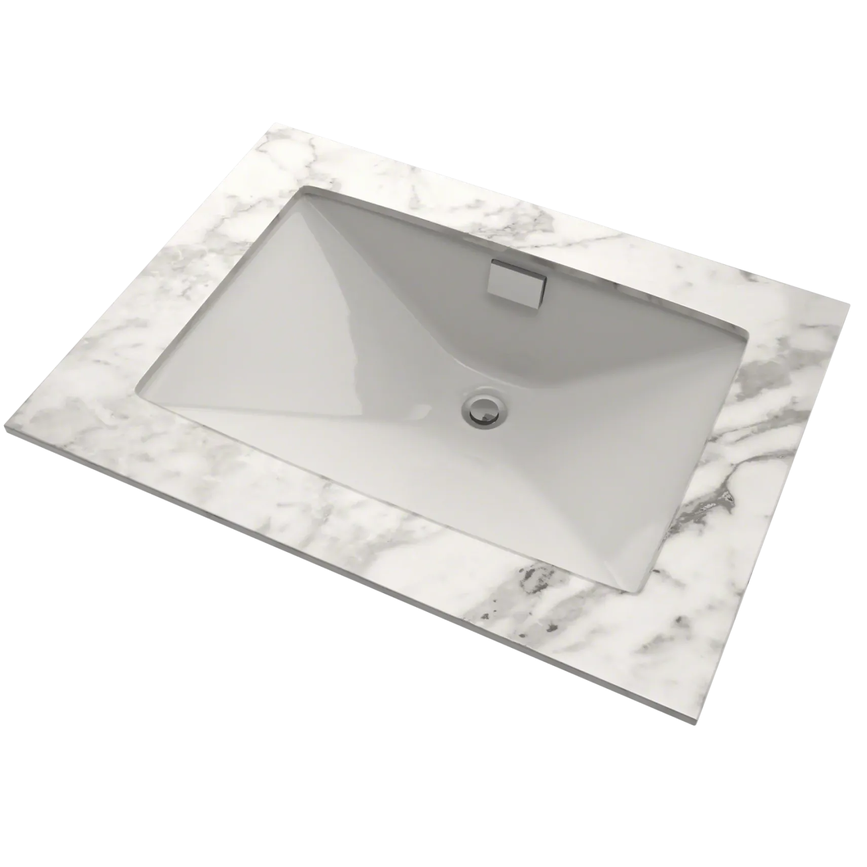 TOTO Lloyd Rectangular Undermount Bathroom Sink, Colonial White, Vitreous China, LT931#11
