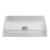 TOTO Luminist Rectangular Vessel Bathroom Sink, Frosted White, Epoxy Resin, LLT151#61