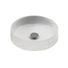 TOTO Luminist Round Vessel Bathroom Sink, Frosted White, Epoxy Resin, LLT150#61
