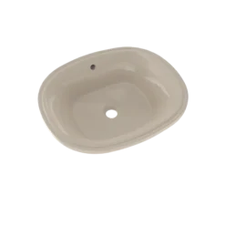 TOTO Maris 17-5/8" x 14-9/16" Oval Undermount Bathroom Sink with CEFIONTECT, Bone, Vitreous China, LT483G#03