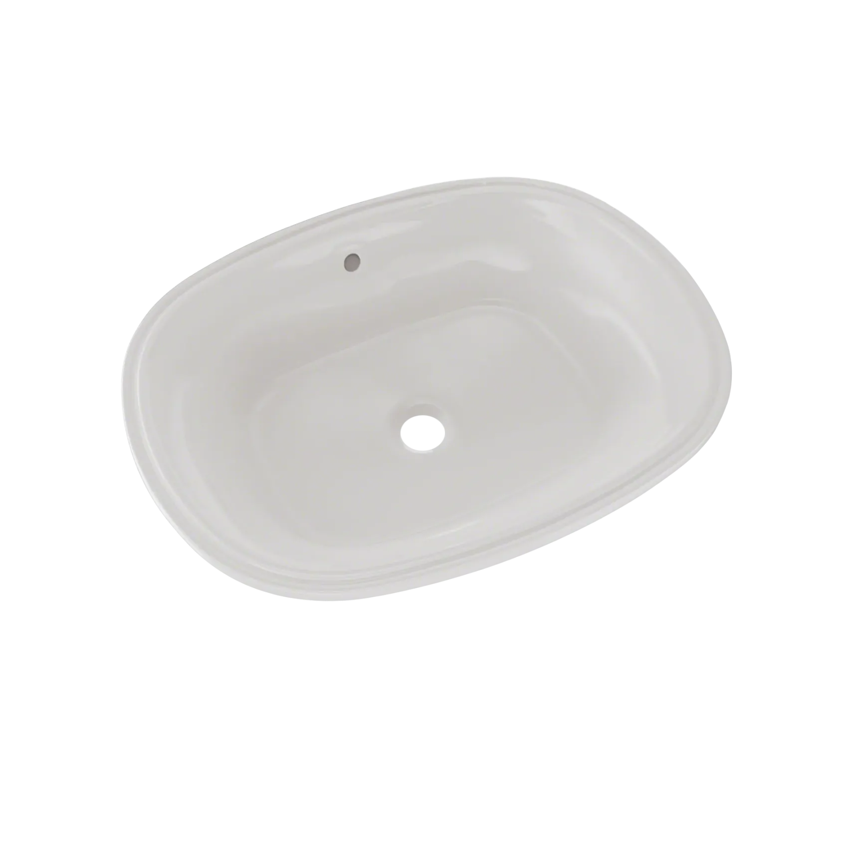 TOTO Maris 20-5/16" x 15-9/16" Oval Undermount Bathroom Sink with CEFIONTECT, Colonial White, Vitreous China, LT481G#11
