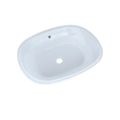TOTO Maris 20-5/16" x 15-9/16" Oval Undermount Bathroom Sink with CEFIONTECT, Cotton White, Vitreous China, LT481G#01