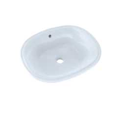 TOTO Maris 17-5/8" x 14-9/16" Oval Undermount Bathroom Sink with CEFIONTECT, Cotton White, Vitreous China, LT483G#01