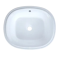 TOTO Maris 17-5/8" x 14-9/16" Oval Undermount Bathroom Sink with CEFIONTECT, Cotton White, Vitreous China, LT483G#01