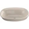 TOTO Maris Oval Semi-Recessed Vessel Bathroom Sink with CEFIONTECT, Bone, Vitreous China, LT480G#03