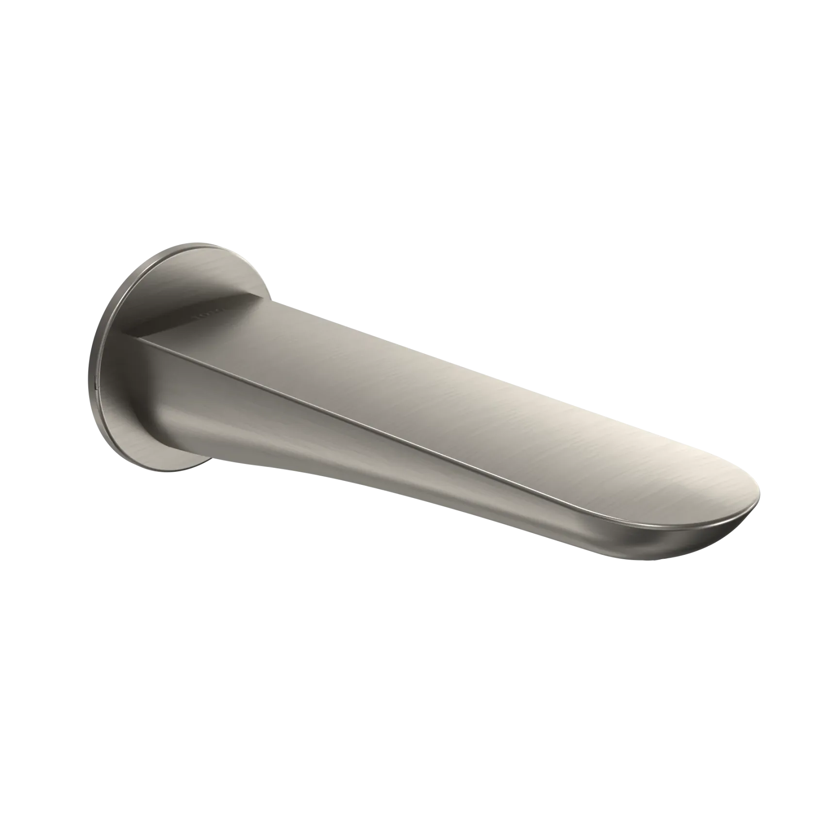 TOTO Modern R Wall Tub Spout, Brushed Nickel, Brass, TBG01001U#BN