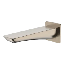 TOTO Modern S Wall Tub Spout, Brushed Nickel, Brass, TBG02001U#BN