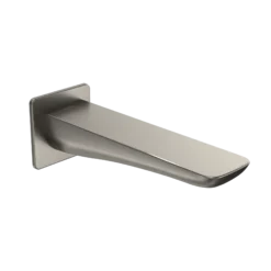 TOTO Modern S Wall Tub Spout, Brushed Nickel, Brass, TBG02001U#BN