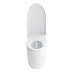 Toto NEOREST AS Dual Flush 1.0 or 0.8 GPF Toilet with Integrated Bidet Seat and EWATER+, Cotton White, Vitreous China|Plastic, MS8551CUMFG#01