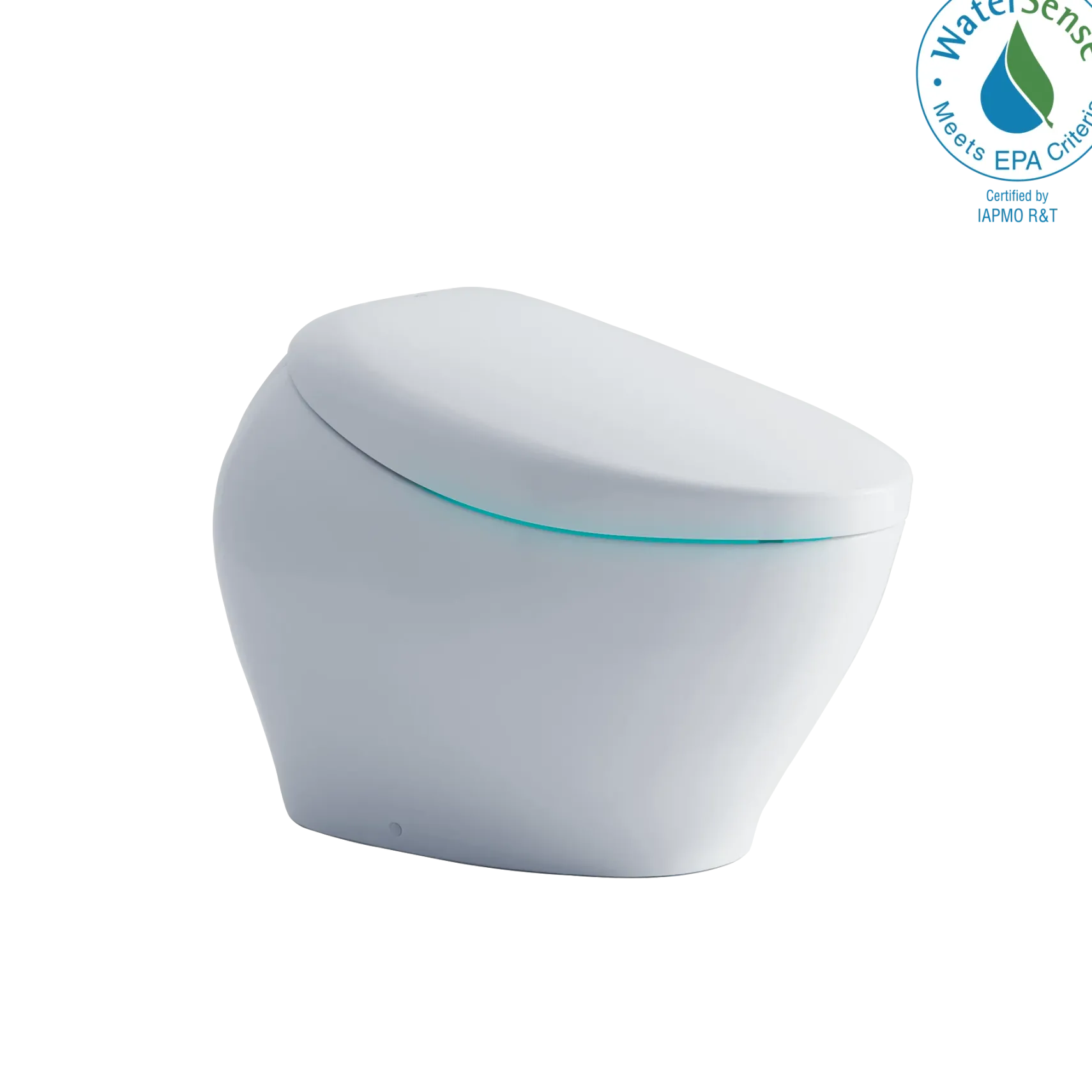 TOTO NEOREST NX2 Dual Flush 1.0 or 0.8 GPF Toilet with Integrated Bidet Seat and EWATER+ and ACTILIGHT, Cotton White, Vitreous China, MS903CUMFX#01
