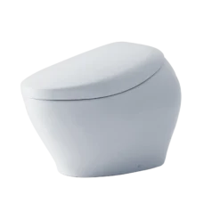 TOTO NEOREST NX2 Dual Flush 1.0 or 0.8 GPF Toilet with Integrated Bidet Seat and EWATER+ and ACTILIGHT, Cotton White, Vitreous China, MS903CUMFX#01