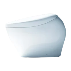 TOTO NEOREST NX2 Dual Flush 1.0 or 0.8 GPF Toilet with Integrated Bidet Seat and EWATER+ and ACTILIGHT, Cotton White, Vitreous China, MS903CUMFX#01