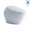 TOTO NEOREST NX1 Dual Flush 1.0 or 0.8 GPF Toilet with Integrated Bidet Seat, EWATER+, Cotton White, Vitreous China|Plastic, MS902CUMFG#01