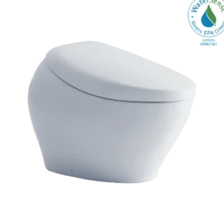 TOTO NEOREST NX1 Dual Flush 1.0 or 0.8 GPF Toilet with Integrated Bidet Seat, EWATER+, Cotton White, Vitreous China|Plastic, MS902CUMFG#01