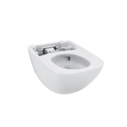 TOTO NEOREST WX2 Dual Flush 1.2 or 0.8 GPF Wall-Hung Toilet Bowl Unit, Cotton White, Vitreous China, CT9548CEFX#01