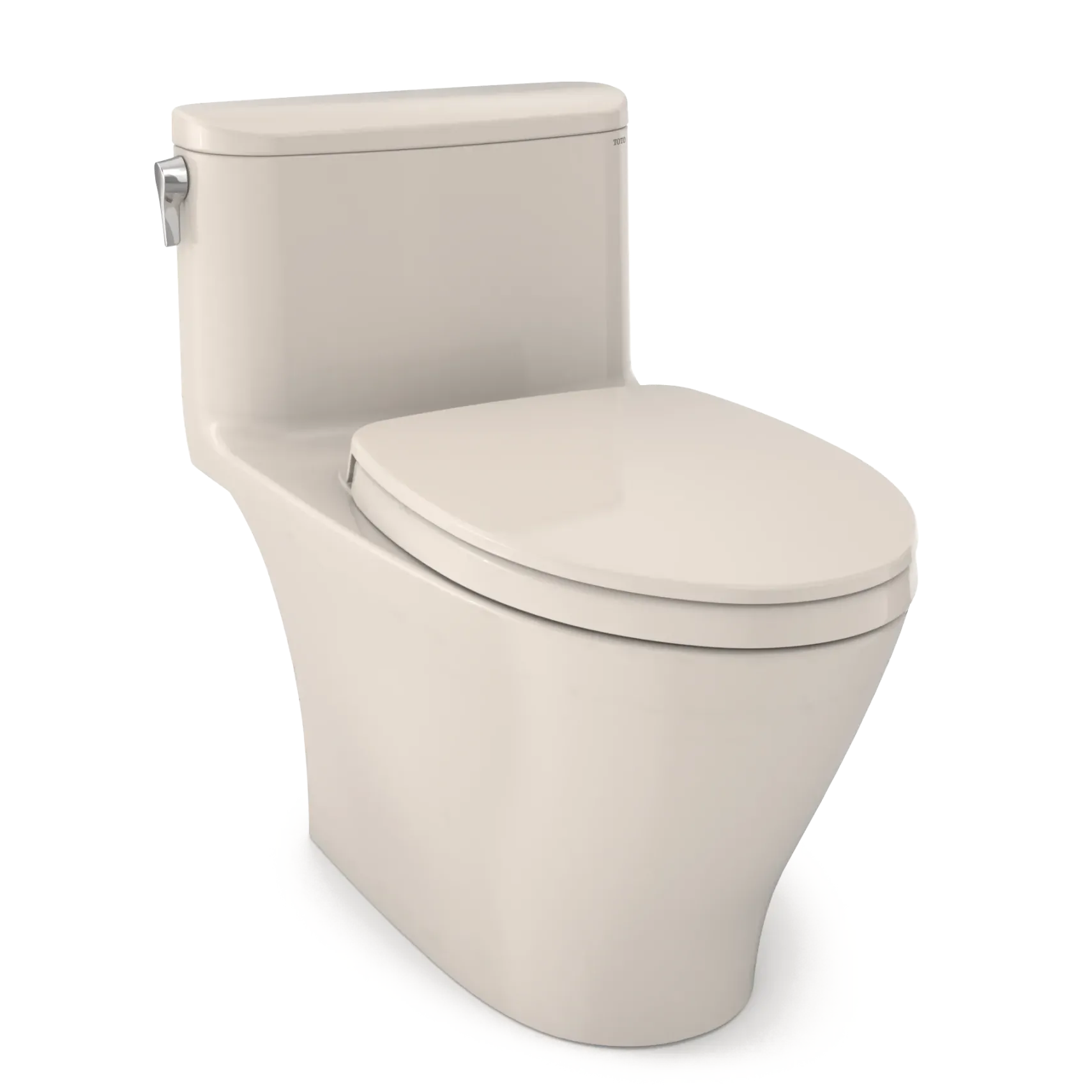 TOTO Nexus 1G One-Piece Elongated 1.0 GPF Universal Height Toilet with CEFIONTECT and SS124 SoftClose Seat, WASHLET+ Ready, Sedona Beige, Vitreous China, MS642124CUFG#12