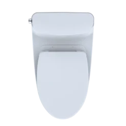 TOTO Nexus 1G One-Piece Elongated 1.0 GPF Universal Height Toilet with CEFIONTECT and SS124 SoftClose Seat, WASHLET+ Ready, Cotton White, Vitreous China, MS642124CUFG#01