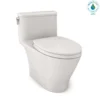 TOTO Nexus 1G One-Piece Elongated 1.0 GPF Universal Height Toilet with CEFIONTECT and SS124 SoftClose Seat, WASHLET+ Ready, Colonial White, Vitreous China, MS642124CUFG#11