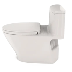 TOTO Nexus 1G One-Piece Elongated 1.0 GPF Universal Height Toilet with CEFIONTECT and SS124 SoftClose Seat, WASHLET+ Ready, Colonial White, Vitreous China, MS642124CUFG#11