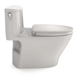 TOTO Nexus 1G One-Piece Elongated 1.0 GPF Universal Height Toilet with CEFIONTECT and SS124 SoftClose Seat, WASHLET+ Ready, Colonial White, Vitreous China, MS642124CUFG#11