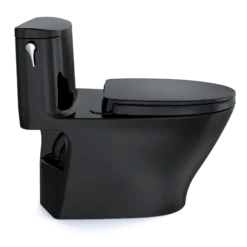 TOTO Nexus 1G One-Piece Elongated 1.0 GPF Universal Height Toilet with SS124 SoftClose Seat, WASHLET+ Ready, Ebony, Vitreous China, MS642124CUF#51