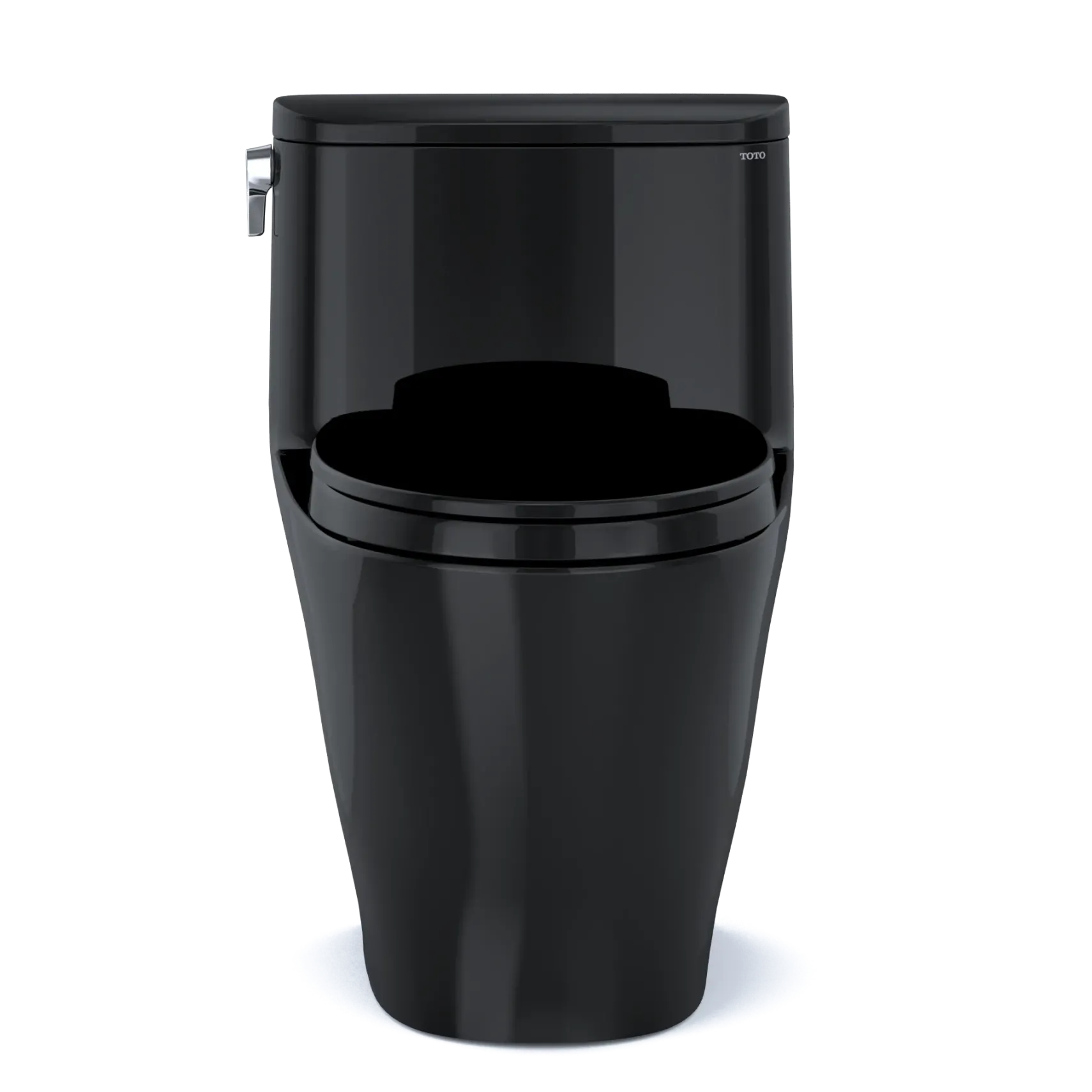 TOTO Nexus 1G One-Piece Elongated 1.0 GPF Universal Height Toilet with SS124 SoftClose Seat, WASHLET+ Ready, Ebony, Vitreous China, MS642124CUF#51