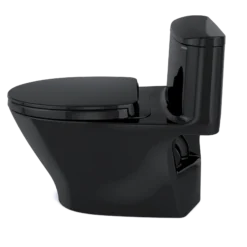 TOTO Nexus 1G One-Piece Elongated 1.0 GPF Universal Height Toilet with SS124 SoftClose Seat, WASHLET+ Ready, Ebony, Vitreous China, MS642124CUF#51