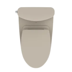 TOTO Nexus 1G Two-Piece Elongated 1.0 GPF Universal Height Toilet with CEFIONTECT and SS124 SoftClose Seat, WASHLET+ Ready, Bone, Vitreous China, MS442124CUFG#03