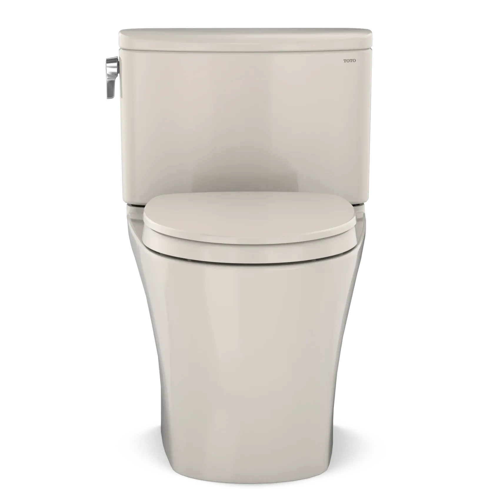 TOTO Nexus 1G Two-Piece Elongated 1.0 GPF Universal Height Toilet with CEFIONTECT and SS124 SoftClose Seat, WASHLET+ Ready, Sedona Beige, Vitreous China, MS442124CUFG#12