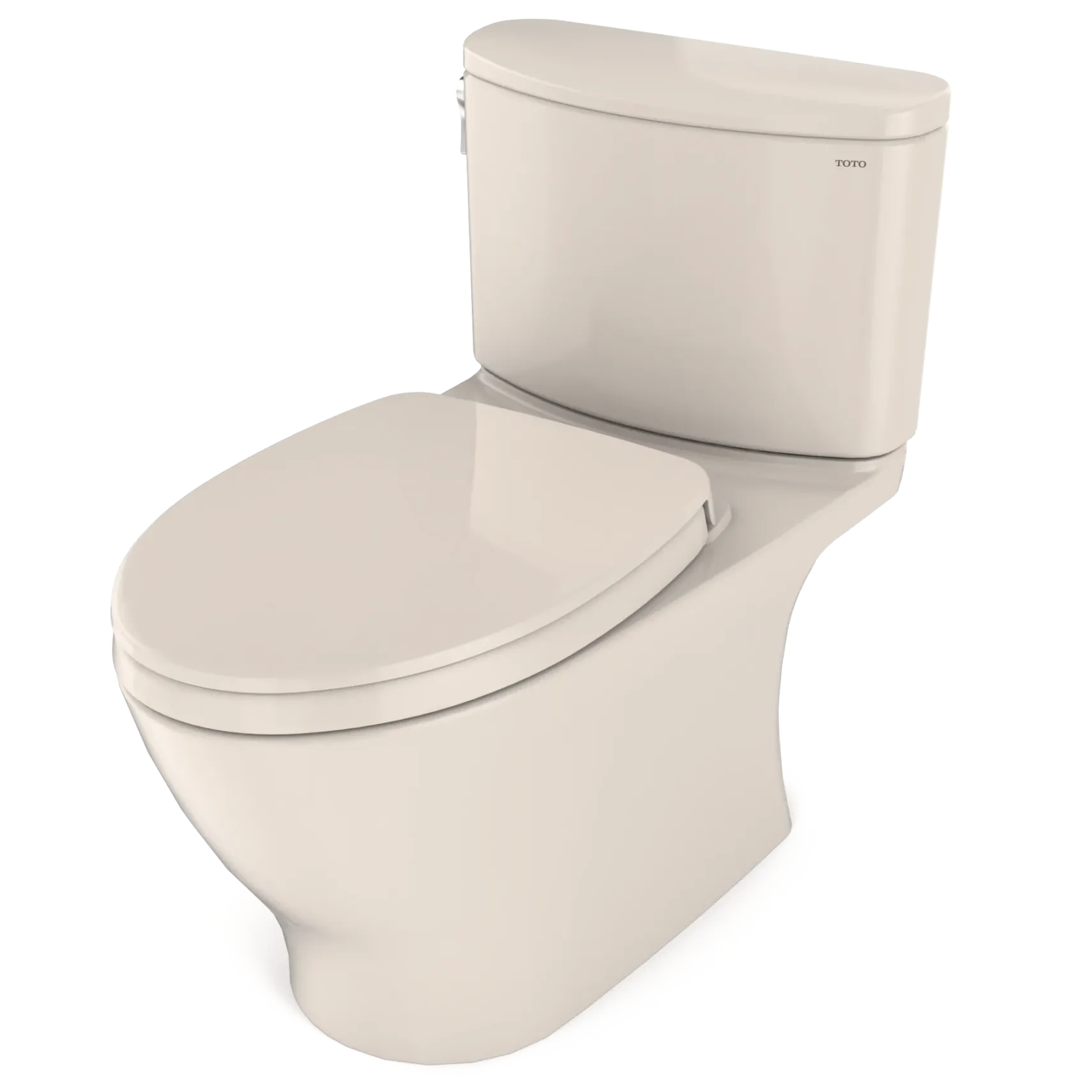 TOTO Nexus 1G Two-Piece Elongated 1.0 GPF Universal Height Toilet with CEFIONTECT and SS124 SoftClose Seat, WASHLET+ Ready, Sedona Beige, Vitreous China, MS442124CUFG#12
