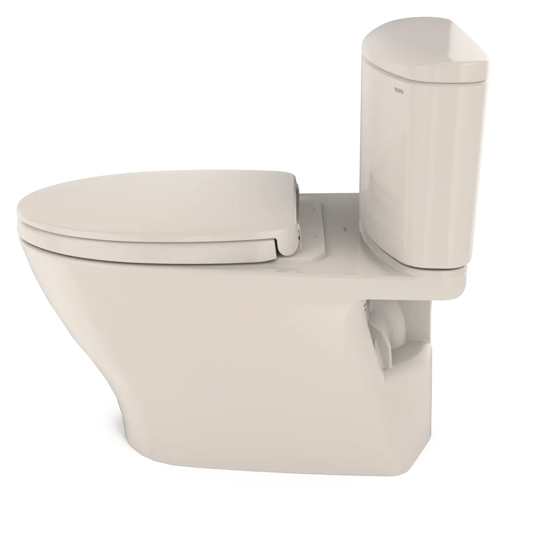 TOTO Nexus 1G Two-Piece Elongated 1.0 GPF Universal Height Toilet with CEFIONTECT and SS124 SoftClose Seat, WASHLET+ Ready, Sedona Beige, Vitreous China, MS442124CUFG#12