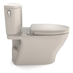 TOTO Nexus 1G Two-Piece Elongated 1.0 GPF Universal Height Toilet with CEFIONTECT and SS124 SoftClose Seat, WASHLET+ Ready, Sedona Beige, Vitreous China, MS442124CUFG#12