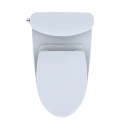 TOTO Nexus 1G Two-Piece Elongated 1.0 GPF Universal Height Toilet with CEFIONTECT and SS124 SoftClose Seat, WASHLET+ Ready, Cotton White, Vitreous China, MS442124CUFG#01