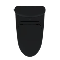 TOTO Nexus 1G Two-Piece Elongated 1.0 GPF Universal Height Toilet with SS124 SoftClose Seat, WASHLET+ Ready, Ebony, Vitreous China, MS442124CUF#51