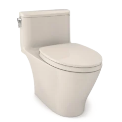 TOTO Nexus One-Piece Elongated 1.28 GPF Universal Height Toilet with CEFIONTECT and SS124 SoftClose Seat, WASHLET+ Ready, Sedona Beige, Vitreous China, MS642124CEFG#12