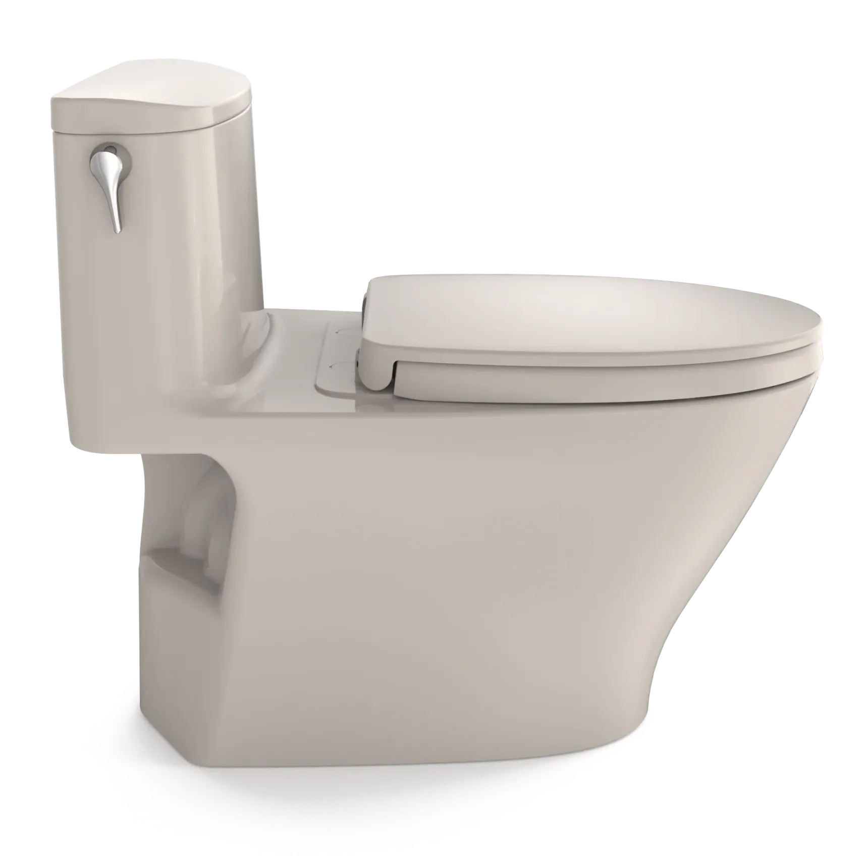 TOTO Nexus One-Piece Elongated 1.28 GPF Universal Height Toilet with CEFIONTECT and SS124 SoftClose Seat, WASHLET+ Ready, Sedona Beige, Vitreous China, MS642124CEFG#12