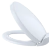 TOTO Oval SoftClose Non Slamming, Slow Close Elongated Toilet Seat and Lid, Cotton White, Plastic, SS204#01