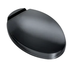 TOTO Oval SoftClose Non Slamming, Slow Close Elongated Toilet Seat and Lid, Ebony, Plastic, SS204#51