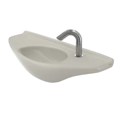 TOTO Oval Wall-Mount Bathroom Sink with CEFIONTECT, Sedona Beige, Vitreous China, LT650G#12
