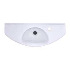 TOTO Oval Wall-Mount Bathroom Sink with CEFIONTECT, Cotton White, Vitreous China, LT650G#01