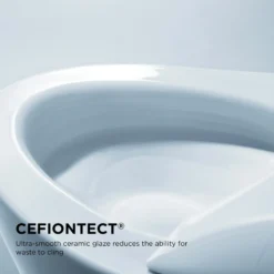 TOTO Promenade II 1G Two-Piece Elongated 1.0 GPF Universal Height Toilet with CEFIONTECT, Bone, Vitreous China, CST404CUFG#03