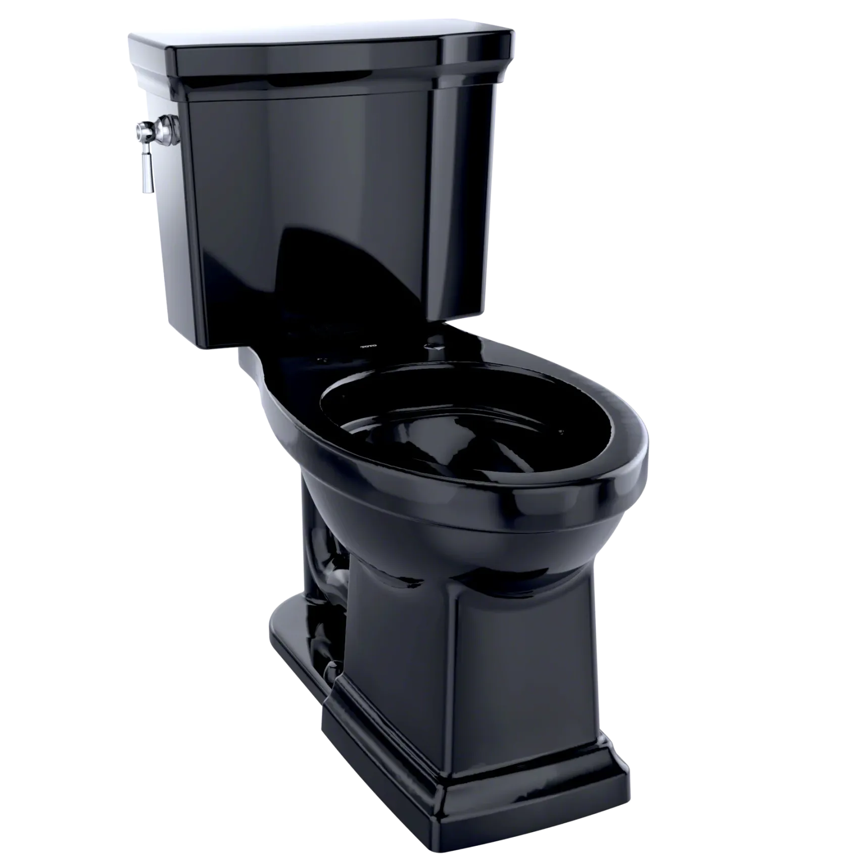 TOTO Promenade II 1G Two-Piece Elongated 1.0 GPF Universal Height Toilet, Ebony, Vitreous China, CST404CUF#51