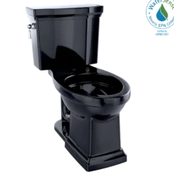 TOTO Promenade II 1G Two-Piece Elongated 1.0 GPF Universal Height Toilet, Ebony, Vitreous China, CST404CUF#51