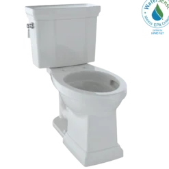 TOTO Promenade II 1G Two-Piece Elongated 1.0 GPF Universal Height Toilet with CEFIONTECT, Colonial White, Vitreous China, CST404CUFG#11