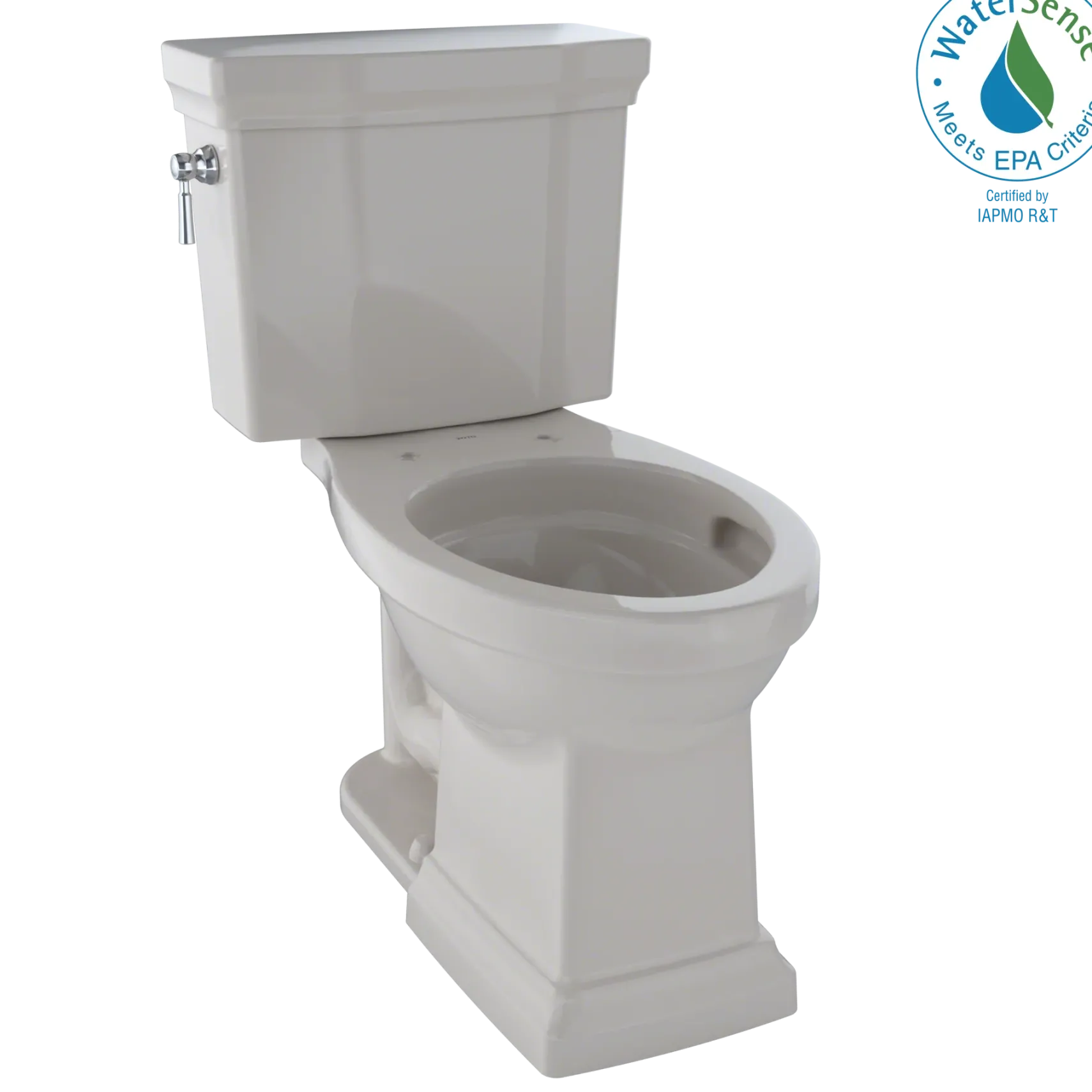 TOTO Promenade II 1G Two-Piece Elongated 1.0 GPF Universal Height Toilet with CEFIONTECT, Sedona Beige, Vitreous China, CST404CUFG#12
