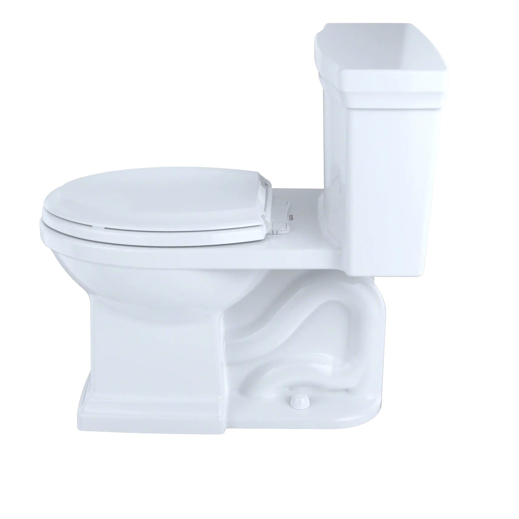 TOTO Promenade II One-Piece Elongated 1.28 GPF Universal Height Toilet, Ebony, Vitreous China, MS814224CEF#51