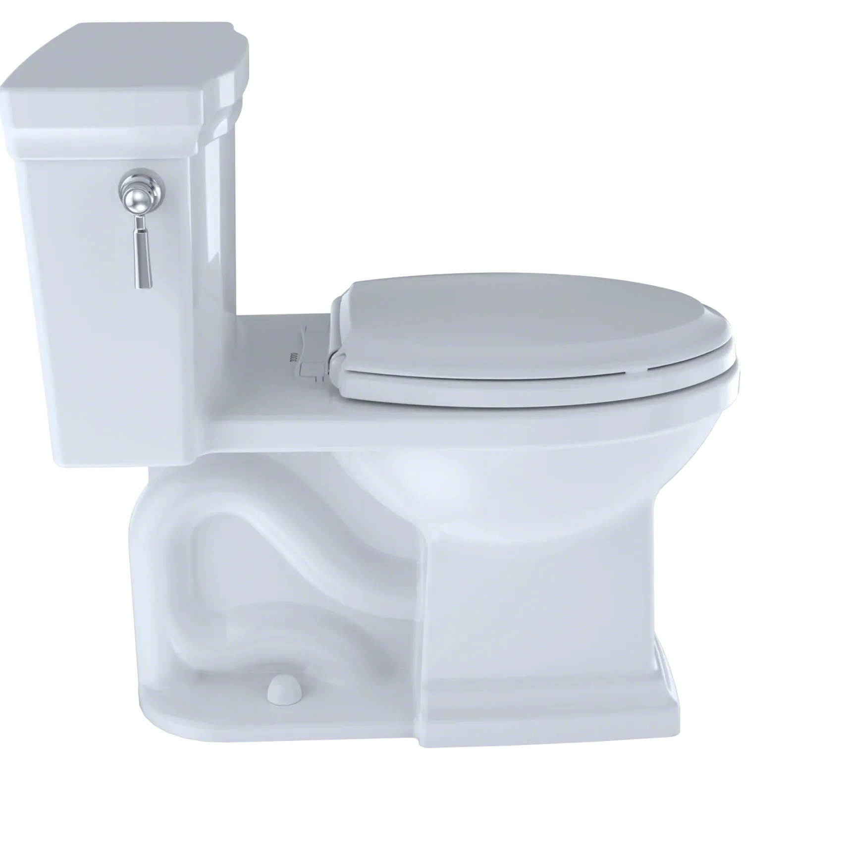 TOTO Promenade II One-Piece Elongated 1.28 GPF Universal Height Toilet, Ebony, Vitreous China, MS814224CEF#51
