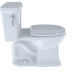 TOTO Promenade II One-Piece Elongated 1.28 GPF Universal Height Toilet with CEFIONTECT, Sedona Beige, Vitreous China, MS814224CEFG#12