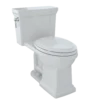 TOTO Promenade II One-Piece Elongated 1.28 GPF Universal Height Toilet with CEFIONTECT, Colonial White, Vitreous China, MS814224CEFG#11